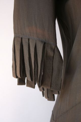 1920s Dress Fringed Black Silk Carwash Flapper Fringe Vintage 20s Deco Dress 8