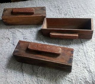 Set Of 3 Antique Wooden KRAFT American Processed Cheese Boxes Made Into Drawers 3