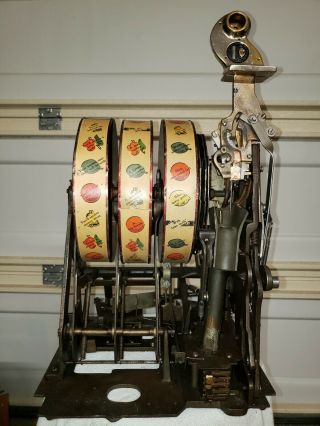 Antique Bill Durham Jennings Vintage Slot Machine One Cent Penny 10