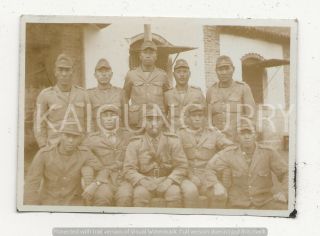 Wwii Japanese Photo: Naval Landing Force Soldier Squad