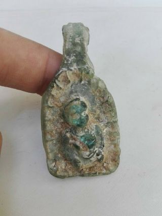 Style Pendant Roman Ancient Intaglio Child Stone Artifact Glass Antique Old