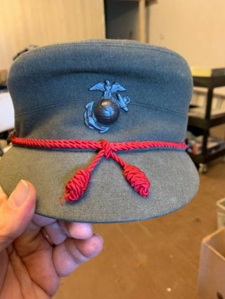 Us Wwii Usmc Female Kepi Cap Hat Rare Military Headgear Marine Corps Women War