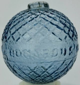 Antique Light Blue Glass Target Ball Bogardus 1877 Annie Oakley