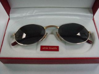 Vintage Cartier Santos De Cartier Gold Silver Sunglasses Size 53 - 22