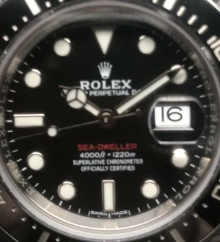 Rolex SD43 Sea - Dweller 50th Anniversary RARE Mark I Dial 126600 Red 43mm Ceramic 6