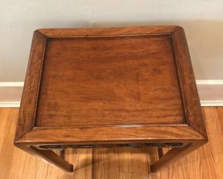 Set of 4 Chinese Nesting Tables Quality Hardwood Hand Carved 5