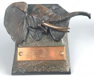 Antique Bronze Elephant Bookends National Cash Register Ncr - 1097 7