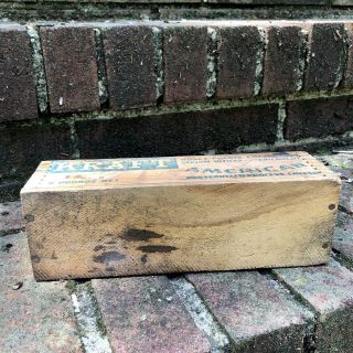Vintage Wooden Cheese Box Kraft American Processed Cheese Chicago IL 2 Lbs 4