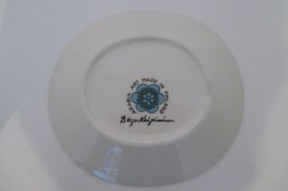 Birger Kaipiainen Arabia Finland vintage Oval Art Plate Peace Dove 3