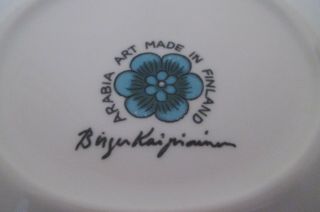 Birger Kaipiainen Arabia Finland vintage Oval Art Plate Peace Dove 4