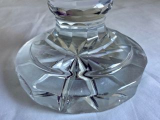 Purple Cut to Clear Glass Vase 11 1/2 inch tall Unsigned Antique Vintage 03398 10