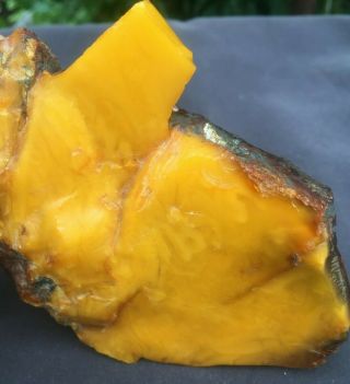 Vintage Old Natural Baltic Amber Raw Stone 136 Gr Butterscotch Egg Yolk Toffee