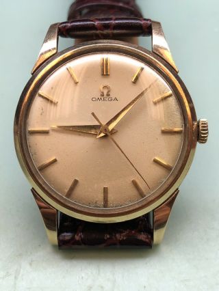 Omega Vintage 18k Gold 35mm Cal.  285 Mens Dress Watch