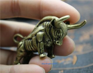 Chinese archaize Pure Brass rhinoceros statue 2