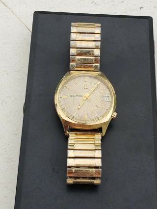 Vintage Bulova Accutron 14k Solid Gold Watch 14k Gold Bulova