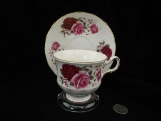 Queen Ann W Rose Cabinet Tea Cup And Saucer