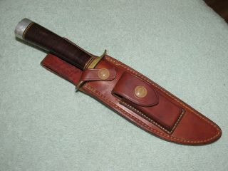 Randall Made Knives VINTAGE model 1 - 6 Brown Button sheath 11