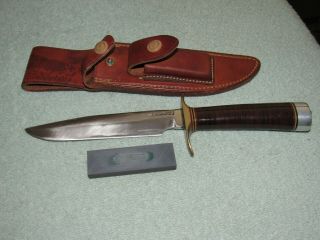 Randall Made Knives VINTAGE model 1 - 6 Brown Button sheath 2