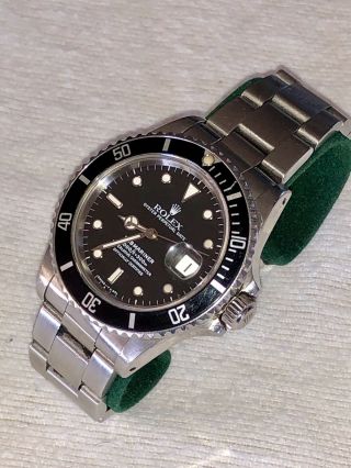 Rare 1987 Rolex Submariner R16800A Box,  Papers,  Anchor & Card 5