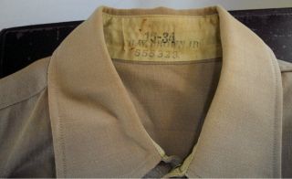 Vintage USMC Uniform Khaki Military Pants Shirt Cap Neck Tie Patches Med 3