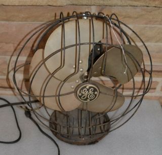 Vintage Ge General Electric Type As1 Form Oscillating Fan V104801