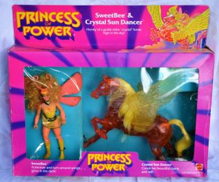 She - Ra Princess Of Power Sweetbee & Crystal Sun Dancer Gift Set Mattel Vintage