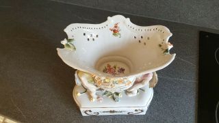 Antique 19th Century Meissen Porcelain Centerpiece 11