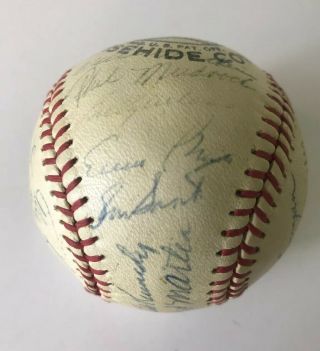 CHICAGO CUBS TEAM SIGNED BALL,  w/ KEN HUBBS,  30 Signatures Vintage 3