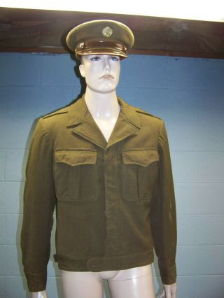 Wwii U.  S.  Army Enlisted Eisenhower Ike Jacket Size 38l