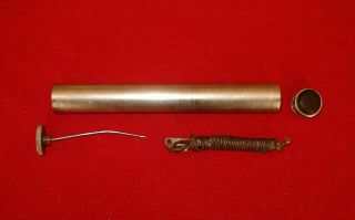 Usgi M1903 Springfield Brass Nickel Plated Oiler Tube Bore Brush Lubricant 1903