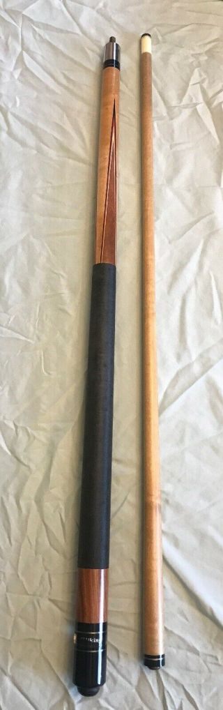 Vintage Viking Pool Cue Stick With Sharp Point Wrap Grain