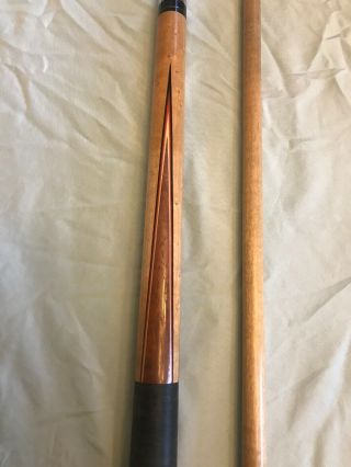 Vintage Viking Pool Cue Stick With Sharp Point Wrap Grain 3