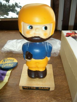 1950s Vintage Made in Japan Football Player Bobble Head - Notre Dame Bobblehead 2