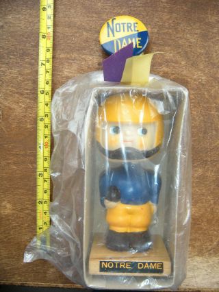 1950s Vintage Made in Japan Football Player Bobble Head - Notre Dame Bobblehead 3