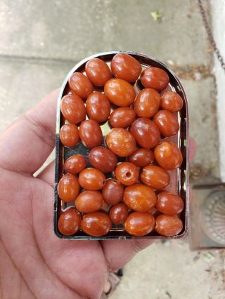 Wonderful Antique Amber Baltic Necklace 26 grams 5