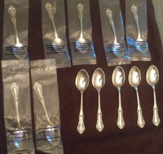 Sandylogan Joan Of Arc Sterling Silver 11 Demitasse Spoons 4 1/8 " Euc