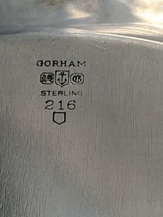 Vintage Gorham Sterling Silver Centerpiece Bowl 615,  grams Not Scrap 6