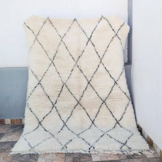 Rugs Wool Moroccan Carpets Kilim Handwoven Beni Ourain Rug Modern Tribal Vintage