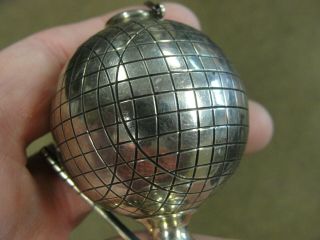 1920 ' s Reed & Barton Lighter 86 Antique Golf Ball Crossed Clubs Sterling Silver 6