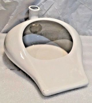 Antique.  Porcelain Ceramic Bedpan,  Chamber Pot Urinal.  K.  T.  & K.  Co.