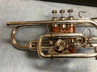 Vintage Bach Stradivarius 37 ML Cornet Horn Professional w/ Case & 7C Mouthpiece 3