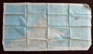 Wwii Silk Survival Escape Map 1944 No C - 44 North Borneo C43 Southeast China Sea