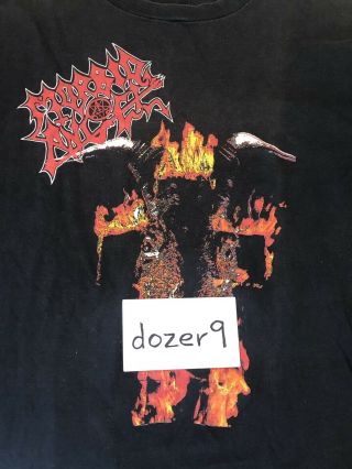 Morbid Angel Covenant 1993 Vintage Tour Long Sleeve Shirt Xl