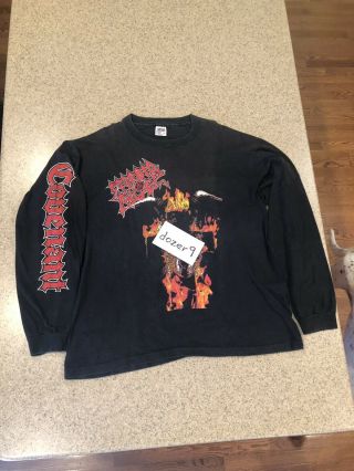 Morbid Angel Covenant 1993 Vintage Tour Long Sleeve Shirt XL 3