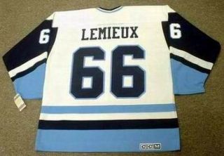 Mario Lemieux Pittsburgh Penguins 1978 Ccm Vintage Throwback Nhl Hockey Jersey