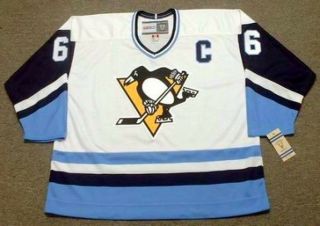 MARIO LEMIEUX Pittsburgh Penguins 1978 CCM Vintage Throwback NHL Hockey Jersey 2