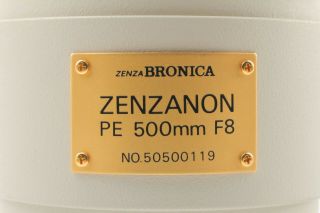 【Rare Unused】 Zenza Bronica Zenzanon PE 500 mm f/8 For ETRSi From JAPAN 7512 2