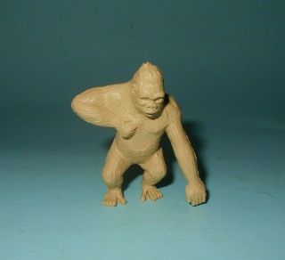 1950s Marx Jungle Play Set Tan Plastic 54mm Gorilla Figure