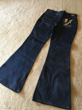 Rare Vintage Nos Deadstock Wrangler Big Bell Bottom Hippie Jeans Men’s 36 X 34