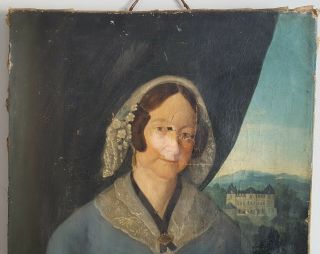 Antique Portrait,  Oil Painting,  Woman Portrait,  19th Century Art,  To be Restored 4